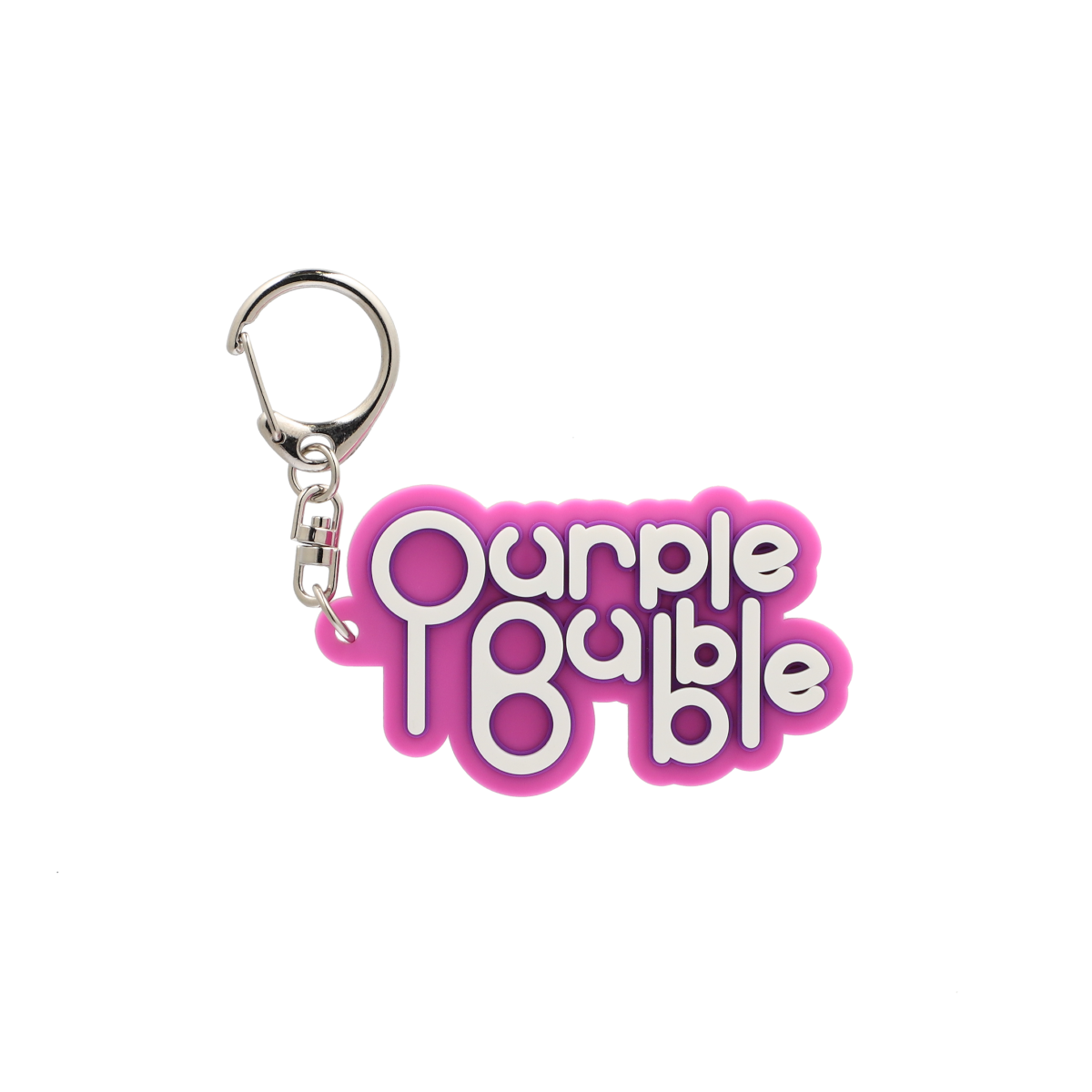 PURPLE BUBBLE ラバーキーホルダー